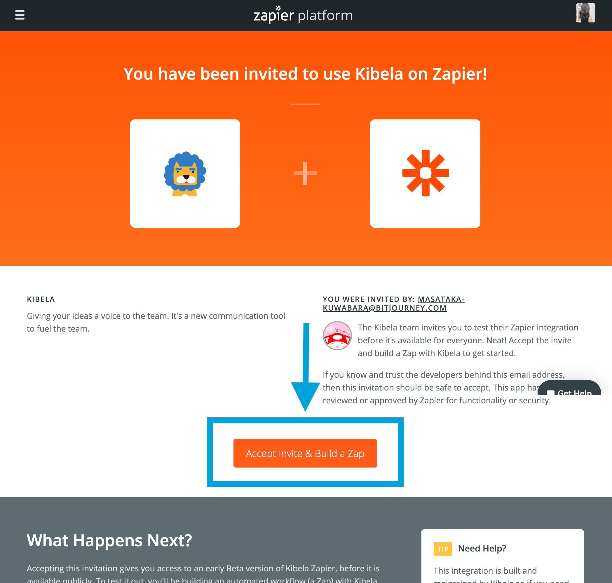 FireShot_Capture_005_-_You_ve_Been_Invited_to_Kibela_-_Zapier_-_zapier.com.png
